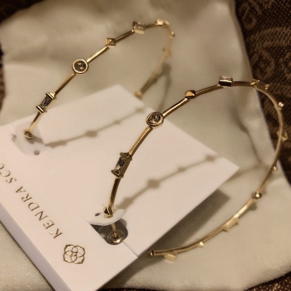 🌫Beautiful Kendra Scott Statement Hoops🌫 NWT